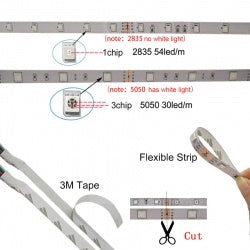 RGB LED Strip Lights – 32.8ft Color-Changing Light Kit with Remote (300 LEDs)