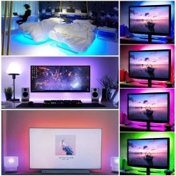 RGB LED Strip Lights – 32.8ft Color-Changing Light Kit with Remote (300 LEDs)