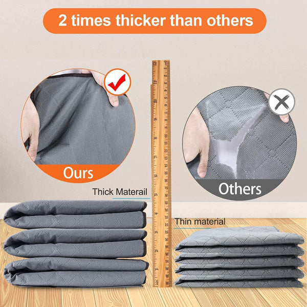 Minimalist Fabric Storage Bag – Foldable, Breathable (Grey)