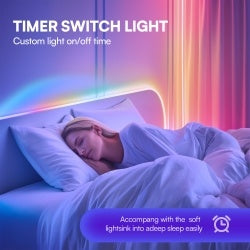RGB LED Strip Lights – 16.4ft Color-Changing Light Kit with Remote