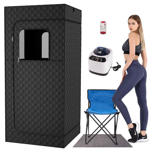 Portable Steam Sauna Tent – Full-Body Home Spa Kit with Zipper Closure & Steam Generator