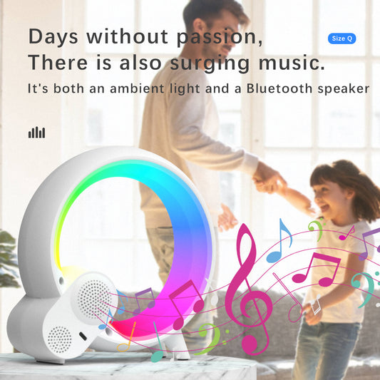 Q Wake-Up Light – Smart Sunrise Alarm Clock with Color-Changing Ambient Lighting & Digital Display