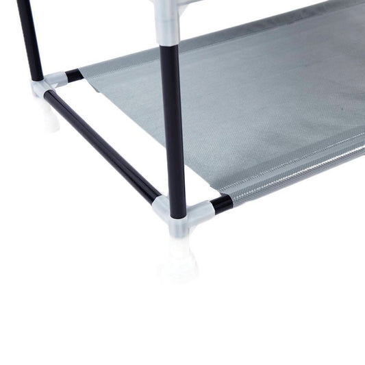 RoomSaver 9-Tier Shoe Rack – Space-Saving Fabric Organizer (Coffee Color)
